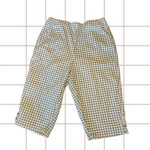 Plaid Gingham Capri Pants